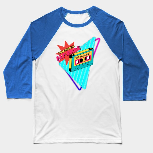 90s paranormal mix tape Baseball T-Shirt by Paranormal Almanac